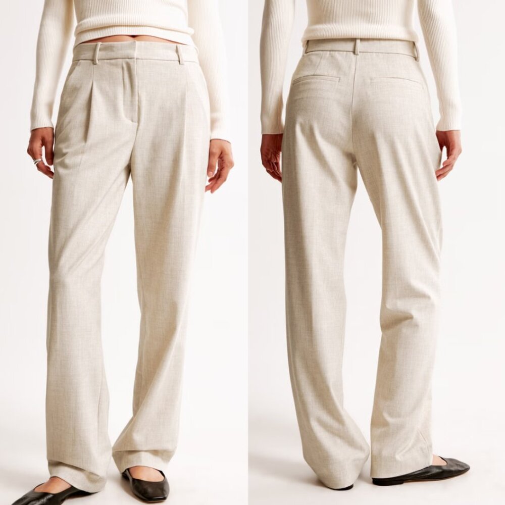 Elegant Cream Women's Pants